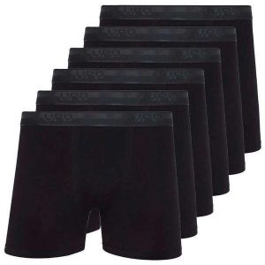 Kit com 6 Cuecas Boxer Lupo 784-017 Preto