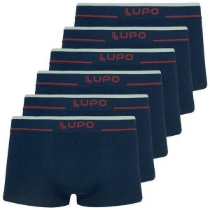 Kit com 6 Cuecas Sunga Lupo 526-001 Marinho