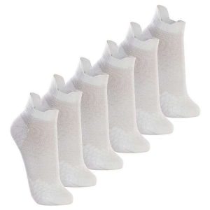 Kit com 6 pares de Meias Performance Running Lupo 15570-001 Branco