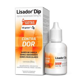 Lisador Dip 500mg/ml Solução Gotas 20ml
