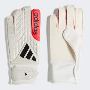 Luva Adidas Copa Club Infantil Branca e Vermelha