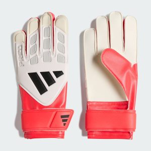 Luva Adidas Predator Goleiro Training Infantil Vermelha e Branca