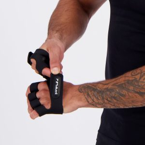 Luva de Musculação Poker Palmar Preta