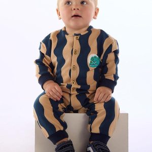 Macacão Bebê Cotton Explosão Bege