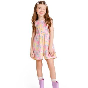 Macaquinho Estampado em Cotton Estampado