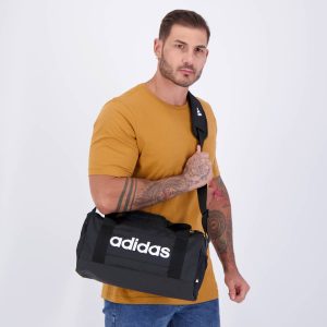 Mala Adidas Duffel Linear PP Preta