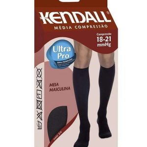 Meia 3/4 Kendall Média Compressão Masculina Preta