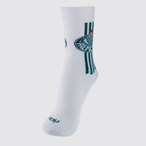 Meia Palmeiras Casual Juvenil Branca