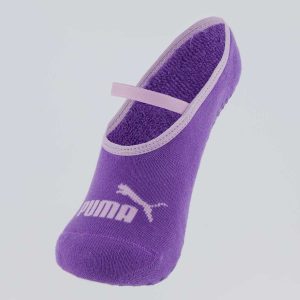 Meia Puma Pilates Feminina Roxa e Lilás