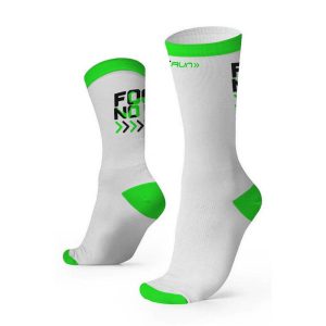 Meia Rikam FutRun Branca e Verde