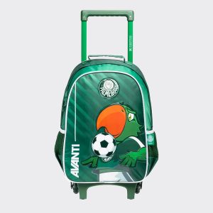 Mochila com Rodas e Alças Palmeiras Escolar Mascote 16 Verde