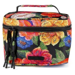 Necessaire Me Leva Floral Paraíso Preto