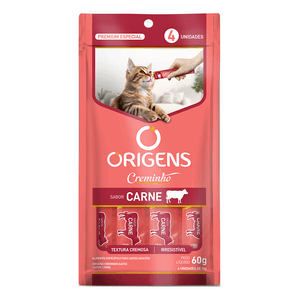 Petisco Origens para Gatos Creminho de Carne - 60g