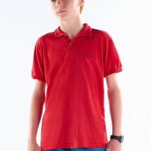 Polo Piquet com Elastano Vermelho