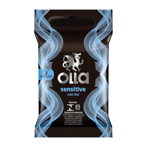 Preservativo Camisinha Olla Sensitive 3 Unidades