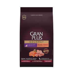 Ração GranPlus Gourmet Gatos Filhotes Salmão e Frango
