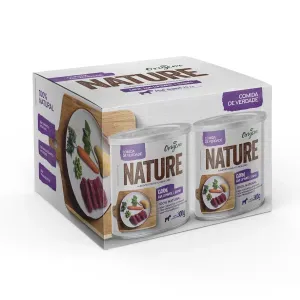 Ração Úmida Origem Nature Carne e Legumes para Cães Pack com 4 Latas de 300 g - 1,2 kg