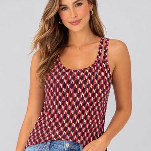 Regata Feminina com Abertura na Alça Roxo