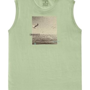 Regata Masculina Meia Malha Verde