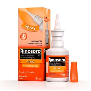 Rinosoro Spray 0,9% Solução Nasal 50ml