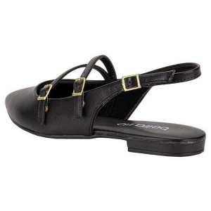 Sapato Feminino Salto Grosso Beira Rio 41341012 Preto 01