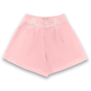 Short Alfaiataria Rosa