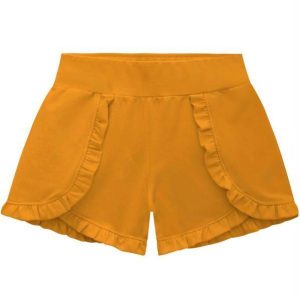 Short Infantil Menina Amarelo