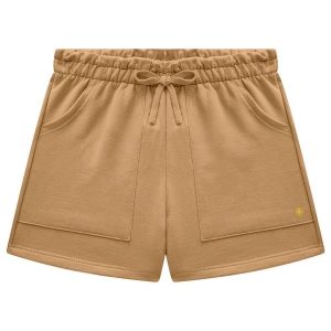 Short Infantil Menina Básico Marrom