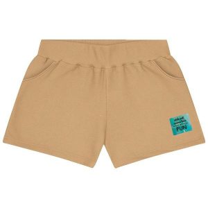 Short Infantil Menina Básico Marrom