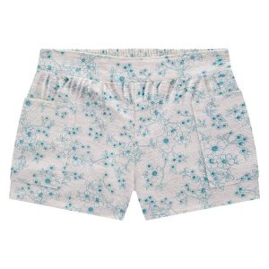 Short Infantil Menina Estampa Bege