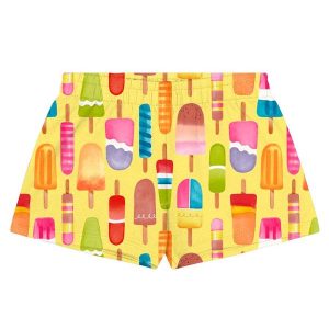 Short Infantil Menina Pocolés Amarelo