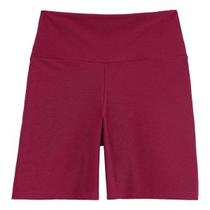 Short Justo em Malha Uv com Bolso Active Bordô