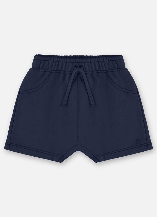 Short Moletom Bebê Menino Azul