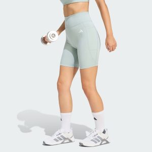 Shorts Adidas Optime Essentials F7in Feminino Verde