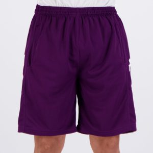 Shorts Kappa Ahora Pro Seven Com Bolso Roxo