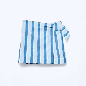 Shorts Saia Infantil Transpassada Azul