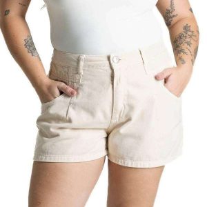 Shorts Sarja Sawary Plus Size - 281460 Amarelo
