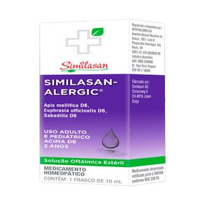 Similasan Alergic Solução Oftálmica Estéril 10ml