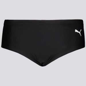 Sunga Puma Lateral Larga Juvenil Preta