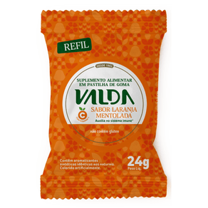 Suplemento Alimentar Valda C Sabor Laranja Mentolada 25g