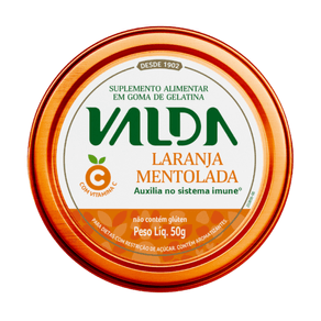 Suplemento Alimentar Valda C Sabor Laranja Mentolada 50g