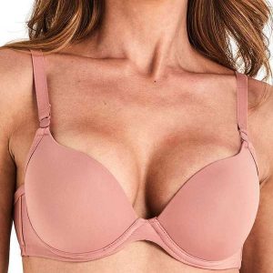 Sutiã com Aro e Bojo Push Up Liz 51690 Taça B 582-Rosa-Mônaco