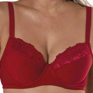 Sutiã com Aro e sem Bojo Barínya Demillus 65307 06-Carmim