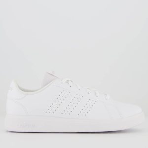 Tênis Adidas Advantage Base 2.0 Juvenil Branco e Cinza