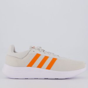 Tênis Adidas Lite Racer 4.0 Off White e Laranja
