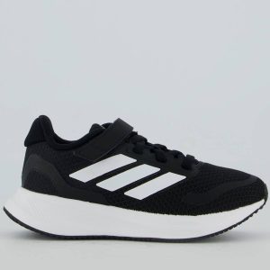Tênis Adidas Runfalcon 5 Juvenil Preto e Branco