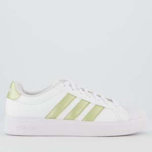 Tênis Adidas Streettalk Feminino Branco e Dourado
