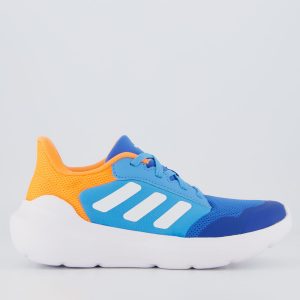 Tênis Adidas Tensaur Run 3.0 Juvenil Azul e Laranja