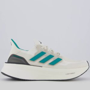 Tênis Adidas Ultraboost 5 Off White e Verde