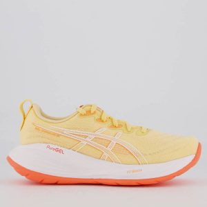 Tênis Asics Gel Cumulus 27 Feminino Laranja e Amarelo